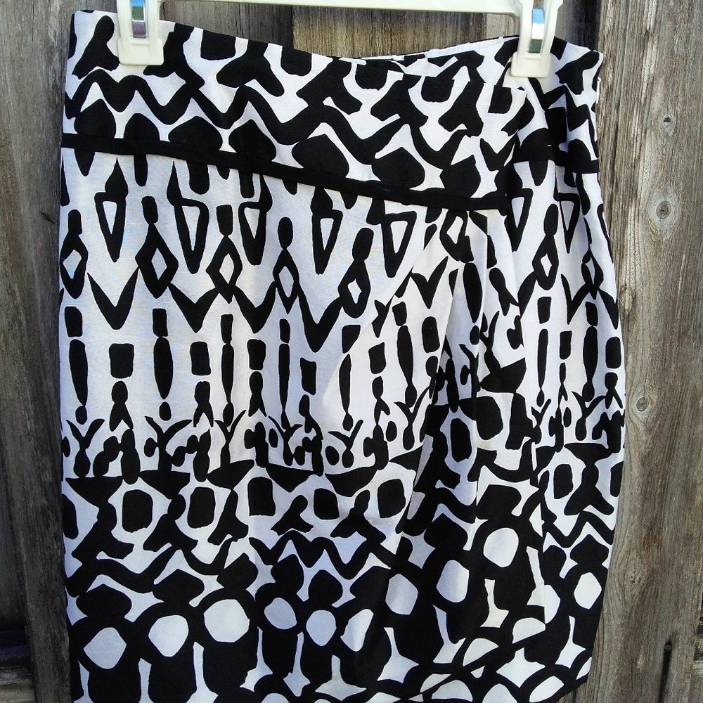 Carlisle mock wrap silk skirt size 4